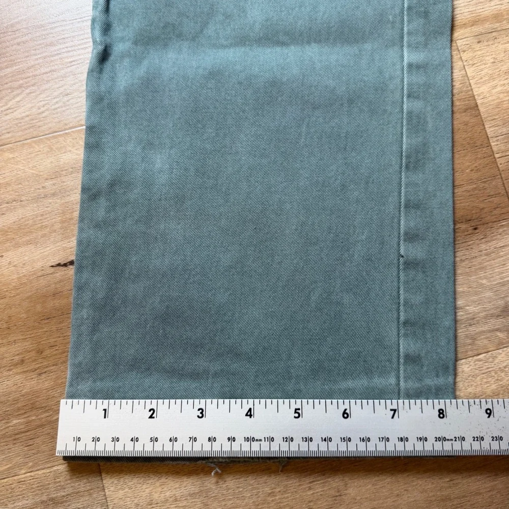Diesel‎ Jeans Men 30x27 Sage Green Straight Leg Button Fly Made in Italy (Tag32)